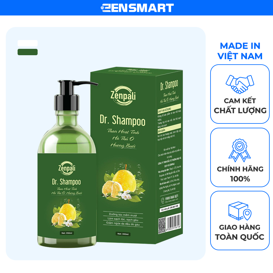 Bộ dầu gội Than hoạt tính Dr.Shampoo Zenpali