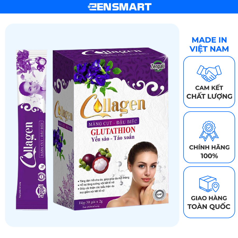 Collagen măng cụt đậu biếc Zenpali