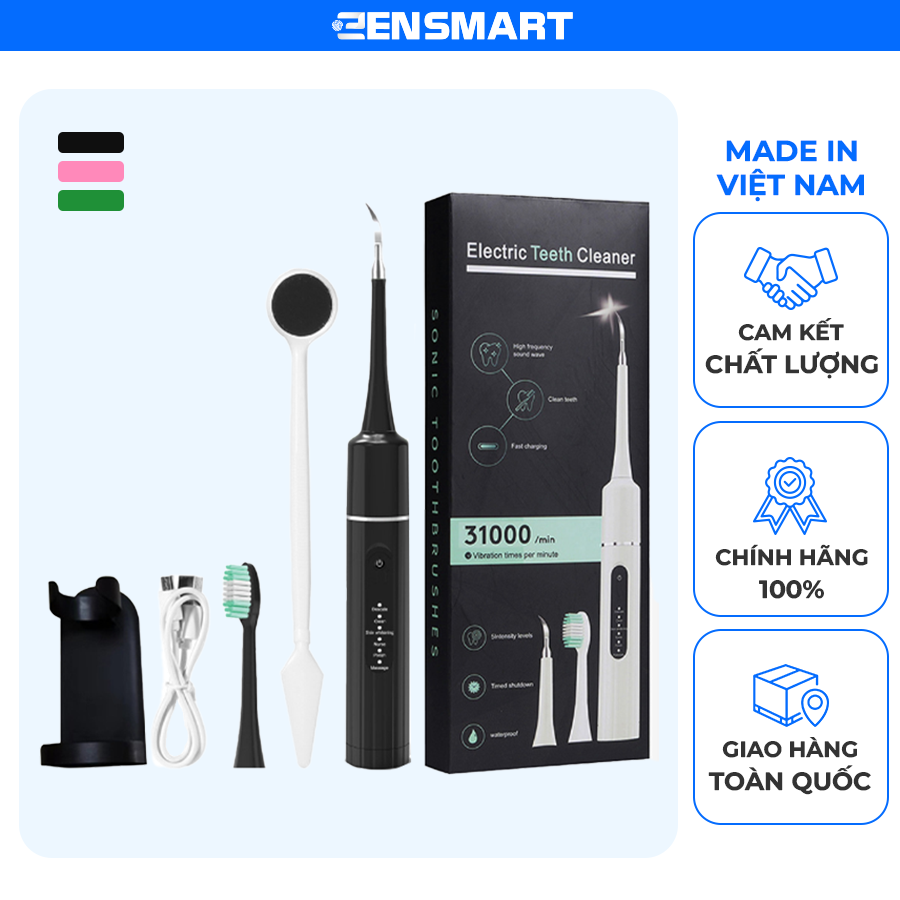 Máy làm sạch răng thông minh Electric Teeth Cleaner kết hợp 3 trong 1