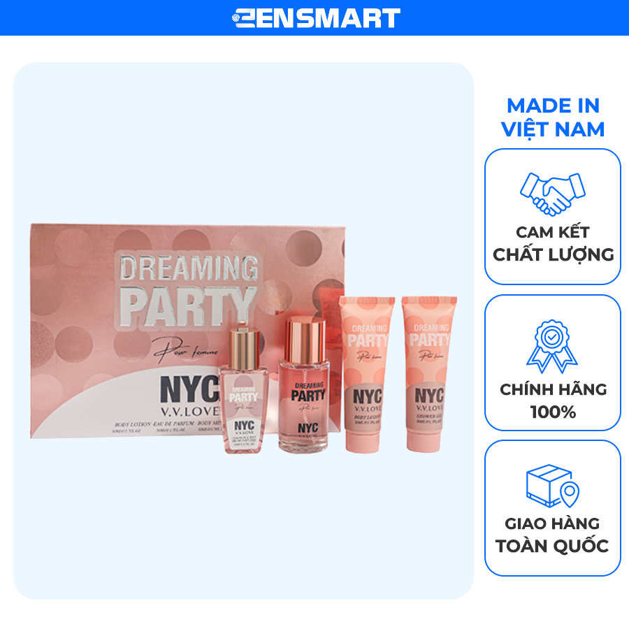 Set Quà Tặng Nước Hoa Nữ DREAMING PARTY Cao Cấp